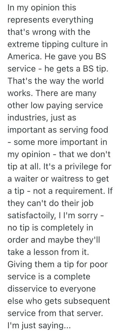 Screenshot 2025 07 11 at 11.56.24 AM He Got Terrible Service From A Waiter At A Group Dinner, So He Wouldnt Tip Him